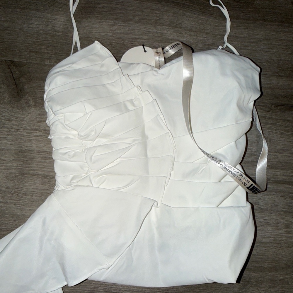 Mistress Rocks White Ruffle Top - Picture 5 of 15